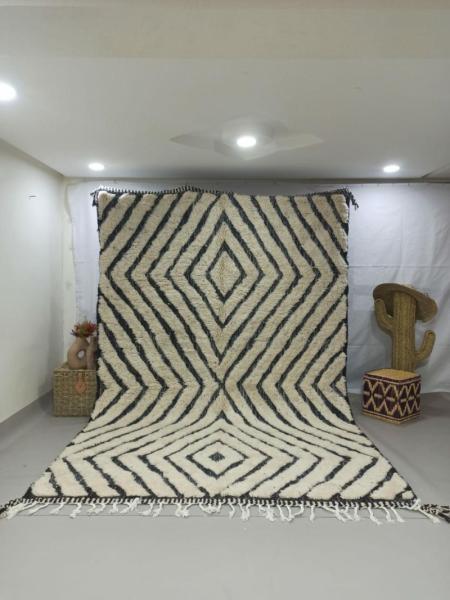 White Safrin Marokkaans handgemaakt tapijt